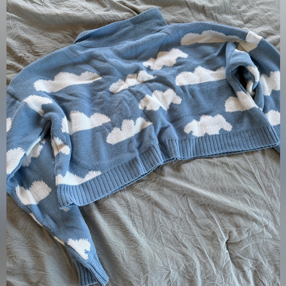 Nasty Gal 2pc Cloud Print Knit Lounge Set - Picture 9 of 9